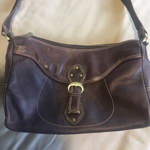 Stone Mountain dark brow leather purse